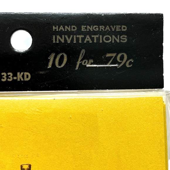8 packages Vintage Hand Engraved Kay Dek Cocktails Invitations - Picture 6 of 6